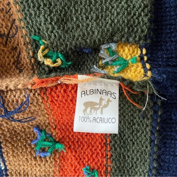 SOLD ~ Colorful Kids Sweater with Animal Design - Picture 5 of 5